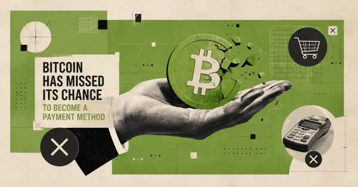 Bitcoin Has Missed Its Chance to Become a Payment Method